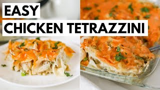 Easy CHICKEN TETRAZZINI CASSEROLE Recipe🔥 [upl. by Elodia20]