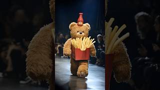 Teddies Fashion Show  Food  Part 2 fashion food cute teddy bear adorable [upl. by Ansel251]