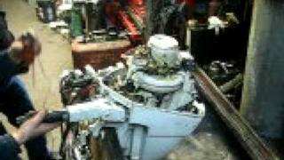 003 Chrysler 99hp Outboard Electric Start Outboard boat motor Running in Test Tank [upl. by Ahseenyt]