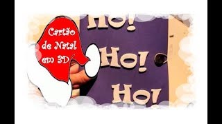 Cartão de Natal 3D  3D Christmas Card in EVA foam [upl. by Hteb405]