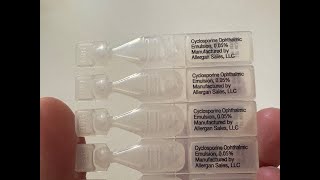 Cequa Eye Drops Unboxing cyclosporine ophthalmic [upl. by Suehtomit]