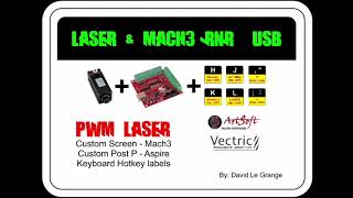 Mach3 USB with Laser and Spindle [upl. by Naasar]