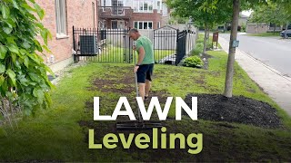 Lawn Leveling How to Make Your Lawn Flat and Smooth Without Sand [upl. by Ddat]