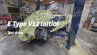 E Type Jag V12 Initial Test Drive After Rebuilt And Adding Fuel Injection ETypeV12Jag Etypevideo [upl. by Edgar]