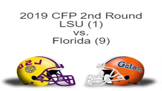 Game 5  2019 College Football 12Team Playoff Simulation NCAA 14  LSU vs Florida [upl. by Barnebas]