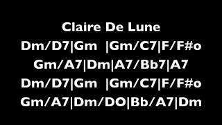 Claire De Lune Play Along [upl. by Ardnoel300]