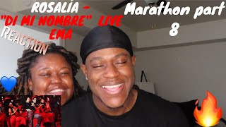 MY SISTER REACTS TO Rosalía  quotDi Mi Nombrequot Live  MTV EMA 2019 WIFEY MARATHON REACTION PART8 [upl. by Acul]