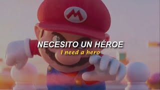 La canción de Mario Entrenando  Holding out for a Hero  Super Mario Bros Movie  Sub Español [upl. by Ilahtan]