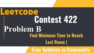 Leetcode Weekly Contest 422  Find Minimum Time to Reach Last Room  Solution Via Whatsapp java [upl. by Nnyllaf]