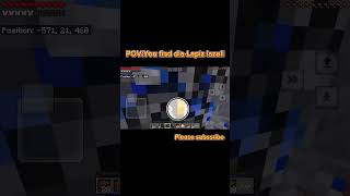 You find diaLapis lazuli☹️ minecraft shorts gaming funny crxynz comedy relatable [upl. by Aniraz394]