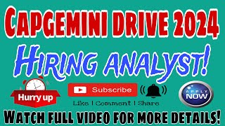 Capgemini Off Campus Drive for 2025 Batch – Hiring Process Eligibility Criteria and Test Pattern [upl. by Aiekahs684]