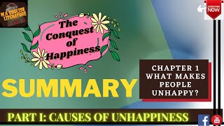 What Make People Unhappy  Summary  Conquest Of Happiness by Bertrand Russell [upl. by Malca]