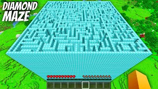 Whats INSIDE the TALLEST DIAMOND MAZE in Minecraft  I found a BIGGEST MAZE [upl. by Yhtomot322]