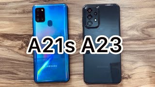 Samsung Galaxy A21s vs Samsung Galaxy A23 [upl. by Ranit409]