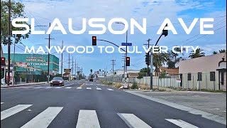 Slauson Ave Los Angeles Driving Tour [upl. by Aulea]