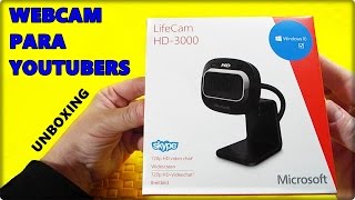 Novo Equipamento Para o Canal  Microsoft LifeCam HD3000 Webcam [upl. by Hermia265]