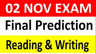 Reading amp Writing Prediction For 2 November Ielts Exam2 November 2024 Ielts exam2 Nov IELTS Test [upl. by Riamo381]