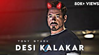 Desi kalakar ft Tony Stark status  Desi Kalakar  Tony Stark edit status  Ironman status [upl. by Ainer]