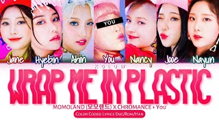 Karaoke Ver MOMOLAND 모모랜드 X CHROMANCE quotWRAP ME IN PLASTICquot Color Coded HanIng가사 7 Members [upl. by Aennil948]