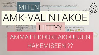 🧐 Teenkö AMKvalintakokeen Miten AMKvalintakoe liittyy ammattikorkeakouluun hakemiseen 🥰 Matikka [upl. by Crystal]