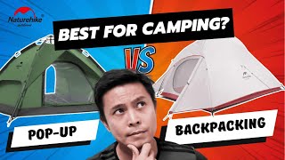 Backpacking vs Popup Tents Pros Cons amp How to Choose the Best naturehike naturehikecloudup [upl. by Rydder]