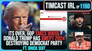 GOP WINS HOUSE Decision Desk CALLS IT Trump SWEPT 2024 NUKING Democrats wBrick Suit  Timcast IRL [upl. by Josephine550]