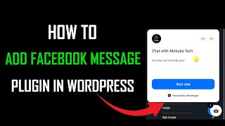 How to add facebook messenger chat plugin in your website 2024 [upl. by Bekha]