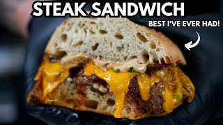 How To Make The Best Sandwich Ive Ever Had Epic Steak Sandwich Recipe [upl. by Hollington955]