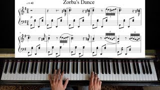 Zorba The Greek  Piano Tutorial [upl. by Nilhtac]