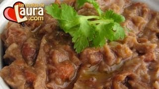 Frijoles refritos sin aceite Recetas Light Las Recetas de Laura Low Fat Refried beans [upl. by Konikow]