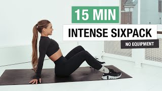 15 MIN SIXPACK AB WORKOUT  24day FIT challenge [upl. by Eniamurt]