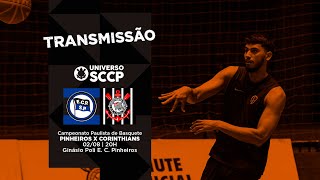 TRANSMISSÃO  Pinheiros x Corinthians  Campeonato Paulista de Basquete [upl. by Gracie831]