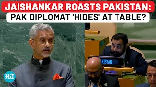 UN Jaishankars Taunt At Pakistan Makes Islamabad Diplomat Crouch Hide At Table  India  UNGA [upl. by Connell]