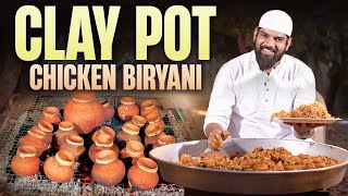 Chicken Biryani Cooking In Clay Pot  Matka Chicken Biryani  Chicken Dum Biryani  Nawabs Kitchen [upl. by Adnahcir]