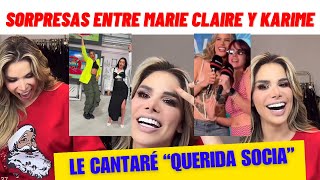 MARIE CLAIRE Y KARIME PINDTER LE CANTARE quotQUERIDA SOCIAquot [upl. by Dotti]