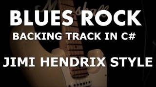 Blues Rock Backing Track  Jimi Hendrix Style track in C [upl. by Castle]