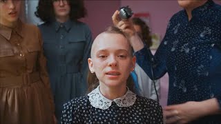 Girl shaves her head in public at wedding just to prove fidelity [upl. by Sanders]