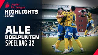 ALLE DOELPUNTEN ⚽🤩 Jupiler Pro League Highlights GD32 [upl. by Mirna704]