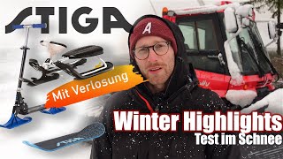 STIGA Snowracer GT  SnowKick  SnowSkate  Testfahrt amp Vorstellung [upl. by Melodie]