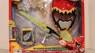 Red Ranger Deluxe Training Set Review Power Rangers Dino Charge [upl. by Wightman710]