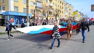 eng subs Parade of the Youth in Lugansk 26032015 [upl. by Anthiathia]