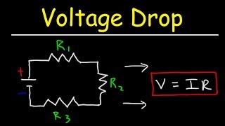 How To Calculate The Voltage Drop Across a Resistor  Electronics [upl. by Rita]