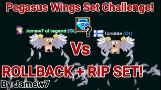 Pegasus Wings Set Challenge ROLLBACK  RIP SETDLS OMG  Growtopia [upl. by Inaj682]