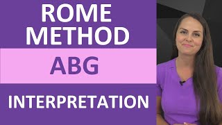 ABGs Interpretation ROME Method Explained  Arterial Blood Gas Problems Made Easy [upl. by Viafore]