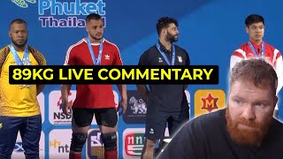 89kg Commentary  IWF World Cup [upl. by Dupuy]