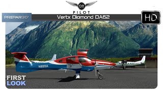 Prepar3D v4  Vertx Diamond DA62  First Look [upl. by Sirehc]