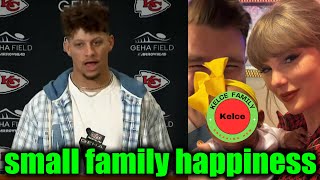 Patrick Mahomes says Taylor Swift amp Travis Kelce have taken a cute new step happiest in a family [upl. by Nomrac976]