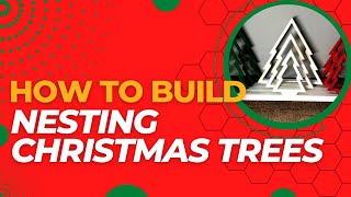 How To Make A Nesting Set Of Christmas Trees  Woodworking Best Seller  Holiday Decor  Wood Tree [upl. by Vetter]