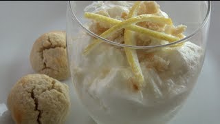 LEMON SYLLABUB with AMARETTI MACAROONS  Nickos Kitchen [upl. by Marielle]