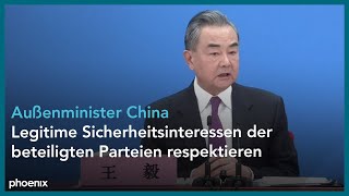 Statement des chinesichen Außenministers Wang Yi am 070322 [upl. by Findley]